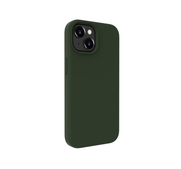 Evelatus Apple iPhone 15 Premium Magsafe Soft Touch Silicone Case Dark Olive