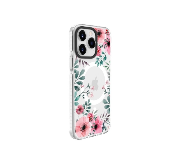 Evelatus Apple iPhone 15 Pro PC+TPU With MagSafe Customized Print Transparent