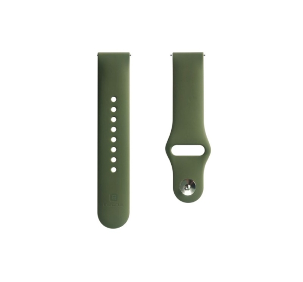Evelatus Evelatus Watch 20mm Silicone Loop Watch Straps (130mm M/L) Dark Green