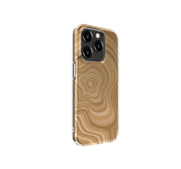 Evelatus Apple iPhone 15 Pro Max PC Customized Print Design Desert Gold