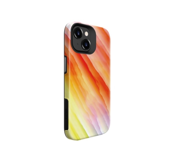 Evelatus Apple iPhone 15 Plus Armor case TPU+PC Customized Print Design Yellow Orange
