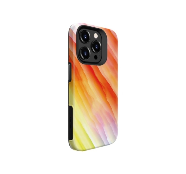 Evelatus Apple iPhone 15 Pro Max Armor case TPU+PC Customized Print Design Yellow Orange