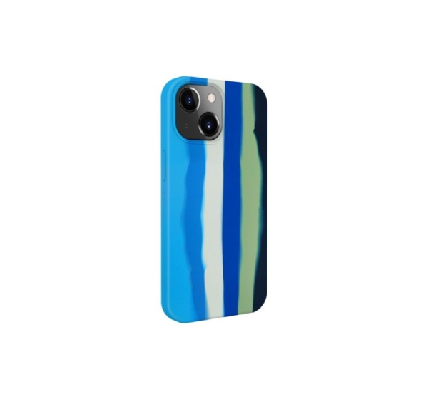 Evelatus Apple iPhone 15 Plus Silicone case Multi-Colored Blue