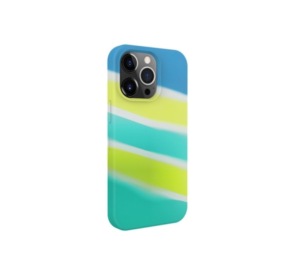 Evelatus Apple iPhone 15 Pro Max Silicone case Multi-Colored Yellow Green