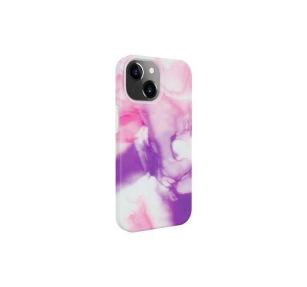 Evelatus Apple iPhone 15 Premium Silicone case Customized Print Purple