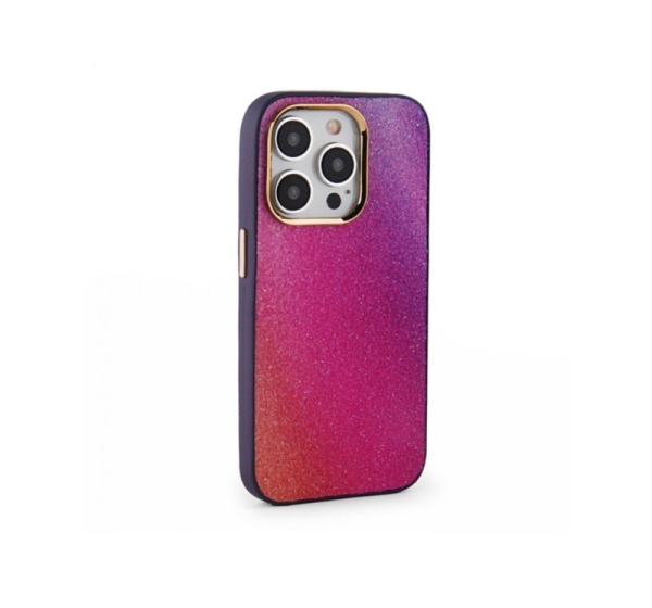 iLike Apple iPhone 15 Pro Max Print Desire Customized Diamonds Case Purple