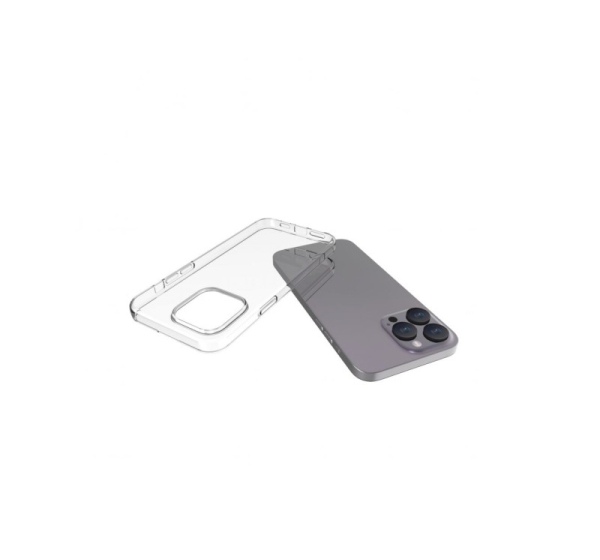 Evelatus Apple iPhone 15 Pro Max Clear Silicone Case 1.5mm TPU Transparent