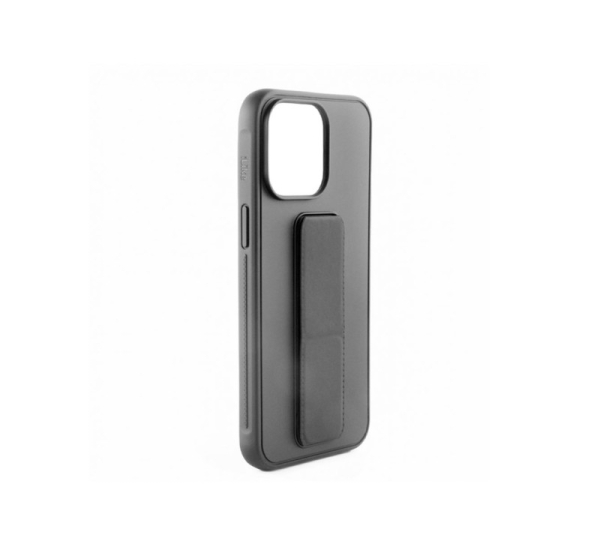 iLike Apple iPhone 15 Silicone Case with stand Black
