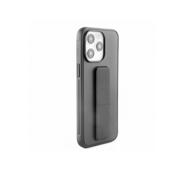 iLike Apple iPhone 15 Plus Silicone Case with stand Black