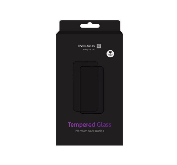 Evelatus Apple iPhone 15 Plus Privacy Rubber Anti-Broken 3D Glass Full Cover Japan Glue Anti-Static