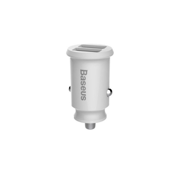 Baseus rain Car Charger mini car charger 2x USB 3.1A white (CCALL-ML02) White