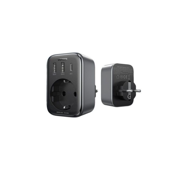Ugreen   charger 30W (2xUSB/USB C/AC) / adapter EU - EU 13A Ugreen CD314 Black