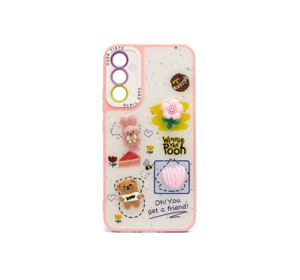 iLike Apple iPhone 15 Pro EPOXY CARTOON COVER Pink