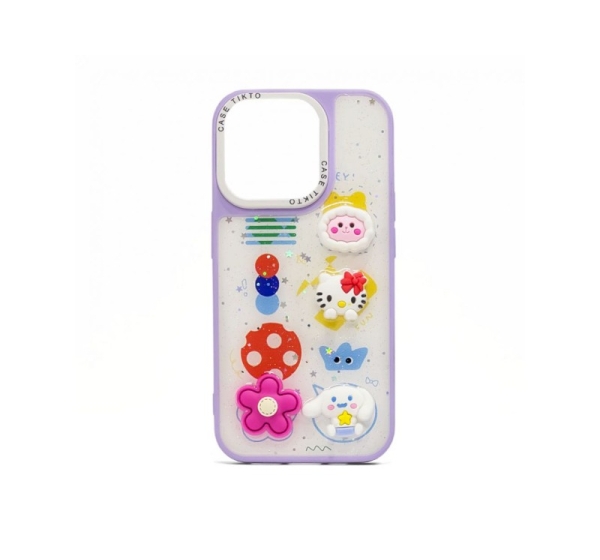 iLike Samsung Galaxy A14 EPOXY CARTOON COVER Purple