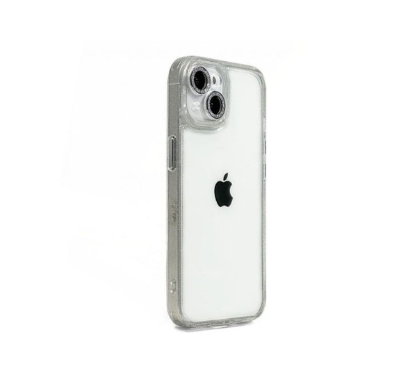 iLike Apple iPhone 15 STARS LENS ACRYLIC COVER White