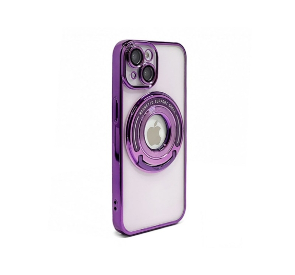 iLike Apple iPhone 15 Pro Max IH MAGSAFE HIDDEN STAND COVER Purple