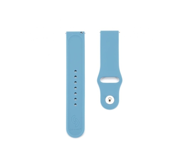 Connect 22mm Silicone Loop Watch Strap (S/M 110mm) Blue