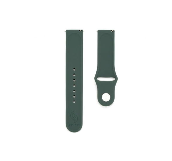 Connect 20mm Silicone Loop Watch Strap (S/M 110mm) Olive