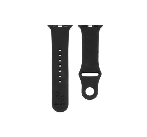 Connect Watch 38/40/41mm Silicone Loop Watch Strap (110mm S/M) Black