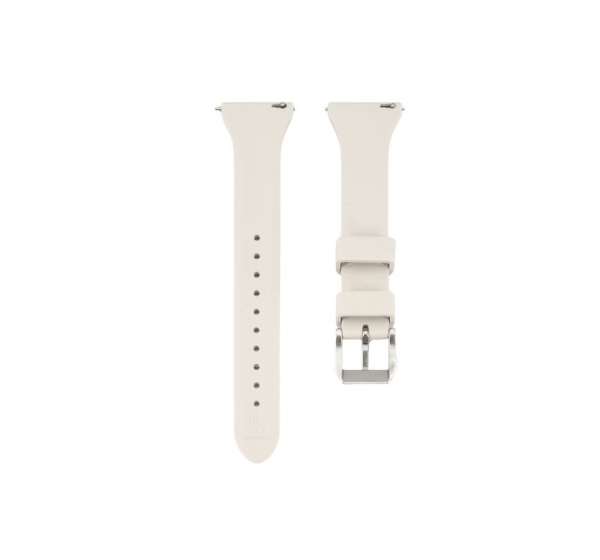 Connect 20mm T-buckle Silicone Loop Watch Strap (130mm M/L) Silver