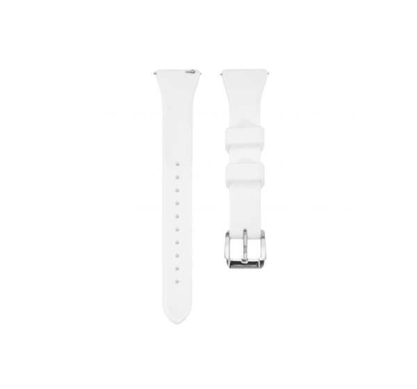 Connect 22mm T-buckle Silicone Loop Watch Strap (130mm M/L) White