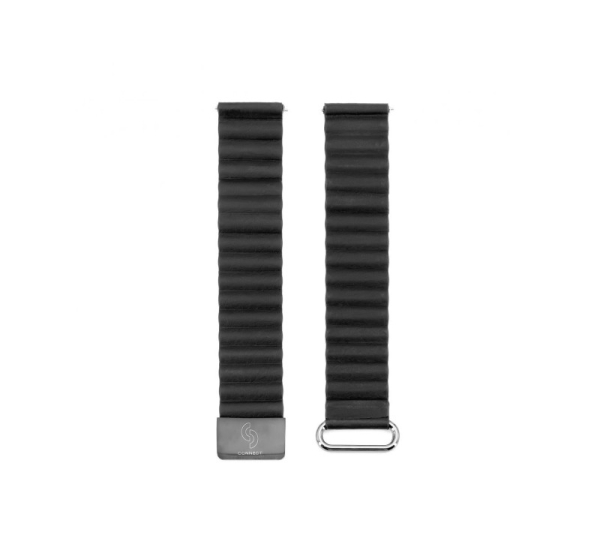Connect 20mm Cortical back buckle magnetic suction Watch Straps (130mm M/L) Black