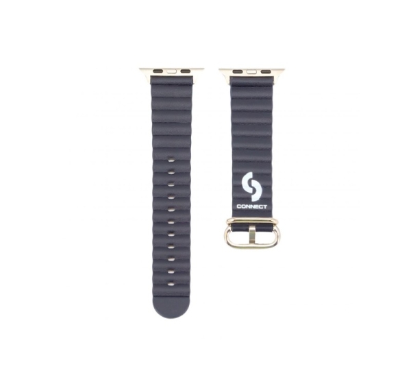 Connect Watch 38/40/41mm Marine leather Watch Strap Navy Blue
