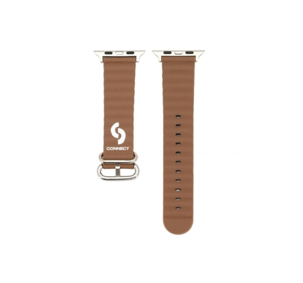 Connect Watch 42/44/45mm Marine leather Watch Strap Brown