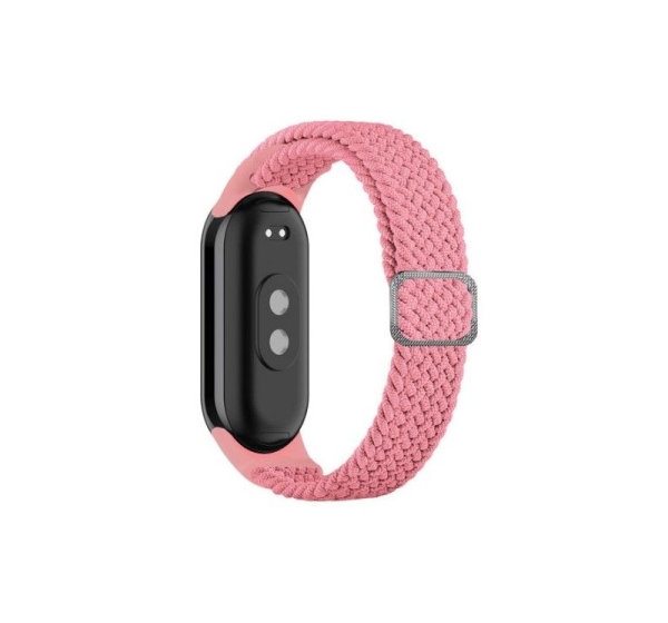 iLike Universal Mi Band 8 wristband bracelet Braided fabric strap Pink