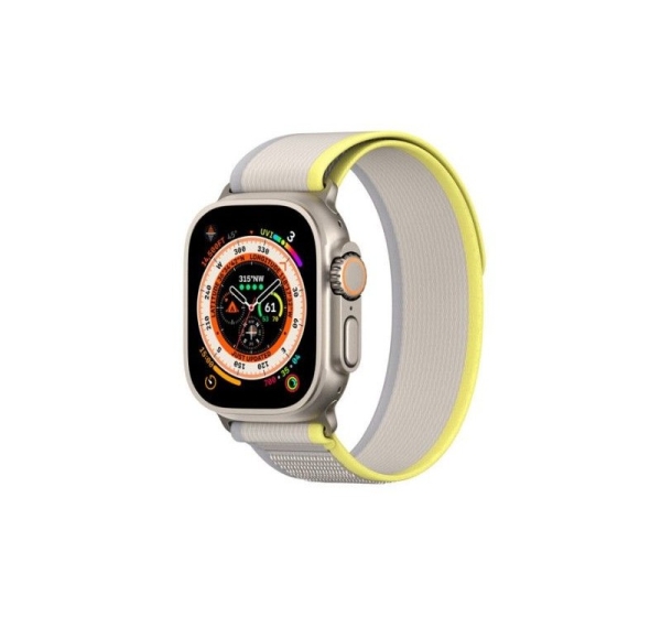 Dux Ducis Sport Velcro Strap for Apple Watch 9 / 8 / 7 / 6 / SE / 5 / 4 / 3 / 2 / 1 (38, 40, 41 mm) Yellow