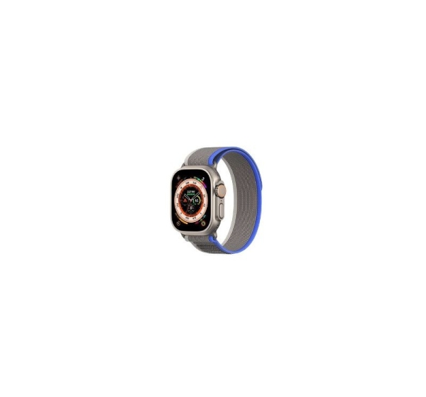 Dux Ducis Sport Velcro Strap for Apple Watch 38/40/41/42MM Grey Blue