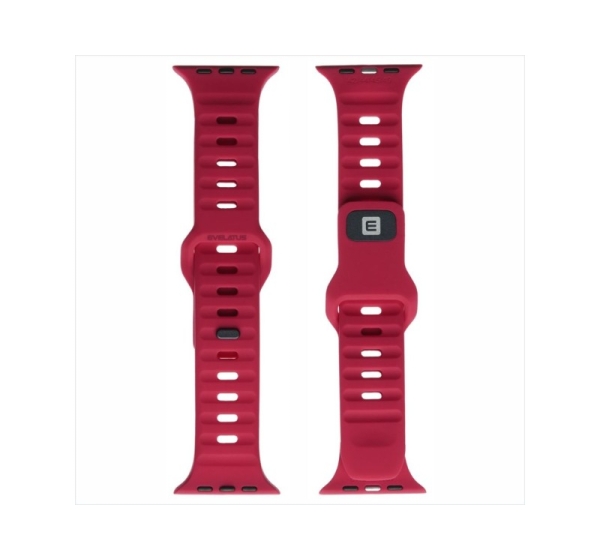Evelatus Evelatus Watch 42/44/45 Sport Silicone Loop Dark Red