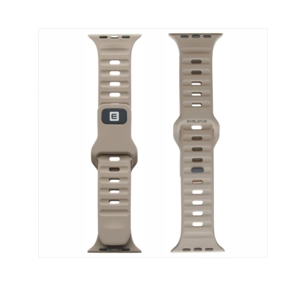 Evelatus Evelatus Watch 42/44/45 Sport Silicone Loop Beige Grey