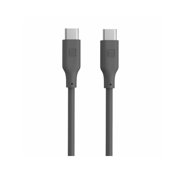 Evelatus   Evelatus USB C to USB C Silicone Cable 1.2M 60W / 20V3A Grey