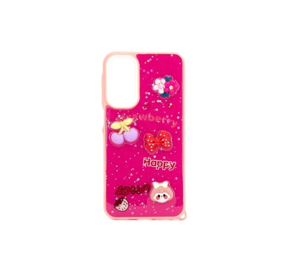 iLike Samsung Galaxy A15 EPOXY CARTOON COVER Rose Red