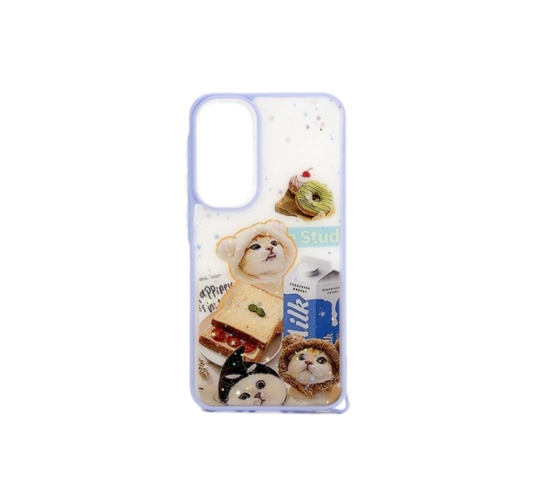 iLike Samsung Galaxy A35 EPOXY CARTOON COVER White Blue