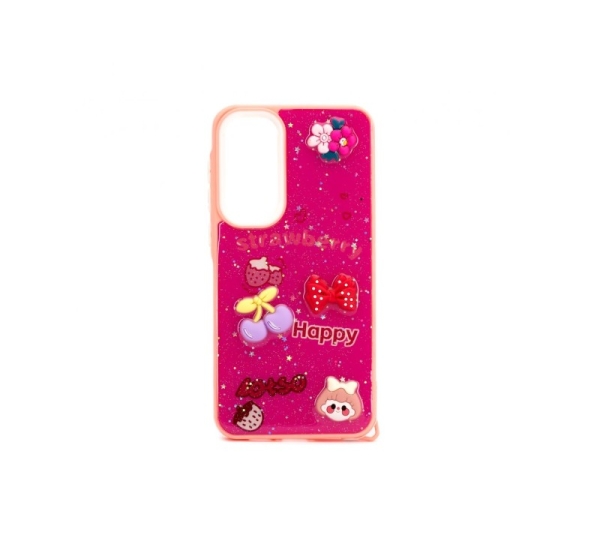 iLike Samsung Galaxy A55 EPOXY CARTOON COVER Rose Red