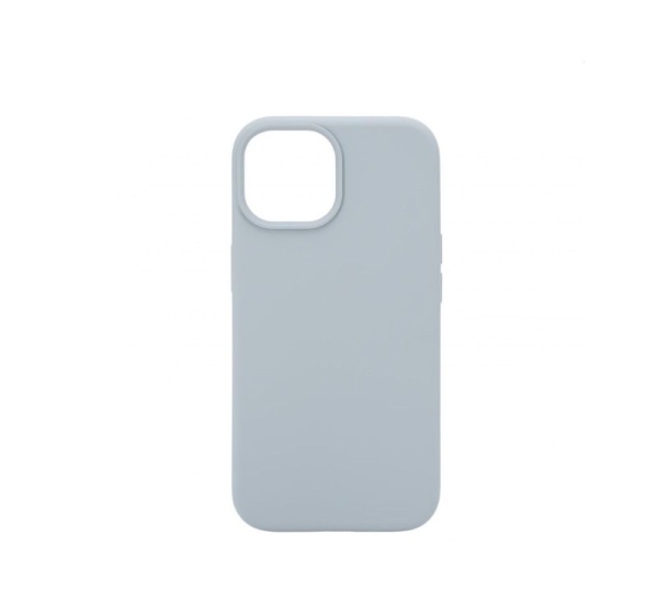 Connect Apple iPhone 15 Premium Magsafe Soft Touch Silicone Case New Function Grey Blue