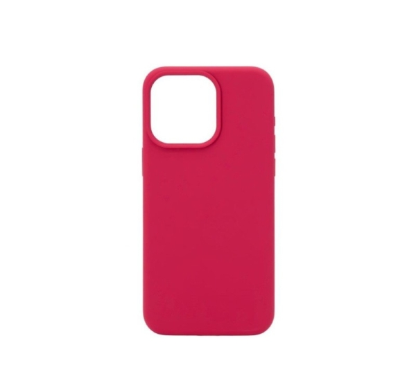 Connect Apple iPhone 15 Pro Premium Magsafe Soft Touch Silicone Case New Function Rose Red