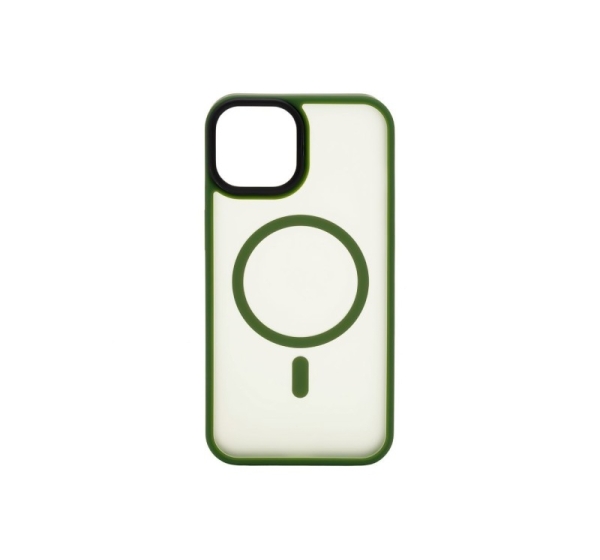 Connect Apple iPhone 15 Hybrid Case With Magnetic PC+TPU Green