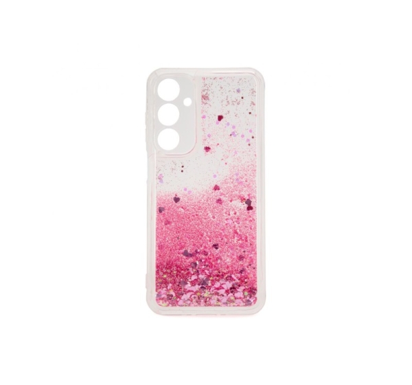 iLike Samsung Galaxy A15 Silicone Case Water Glitter Pink