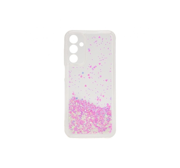 iLike Samsung Galaxy A15 Silicone Case Water Glitter Light Pink