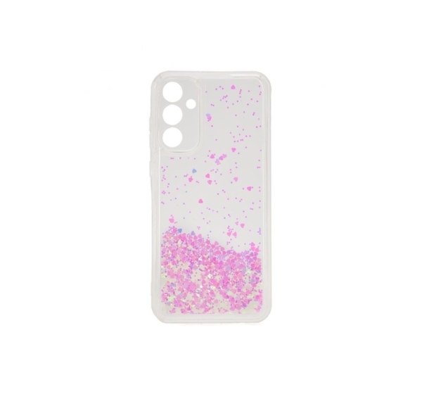 iLike Samsung Galaxy A35 Silicone Case Water Glitter Light Pink