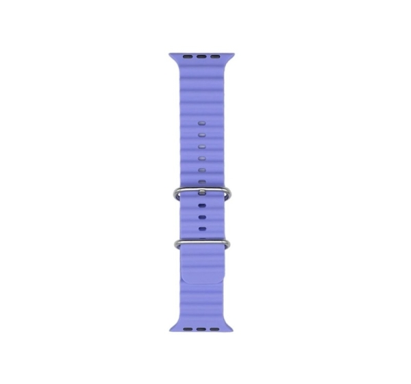 iWear S1 Grooved Soft Silicone 20mm strap for Apple Watch 49mm / 45mm / 44mm / 42mm Lilac