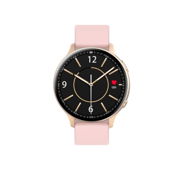iWear Active 2 Aluminum Sport BT Call Smart Watch 1.3'' IPS Display with Heartrate / Oxygen monitor Pink