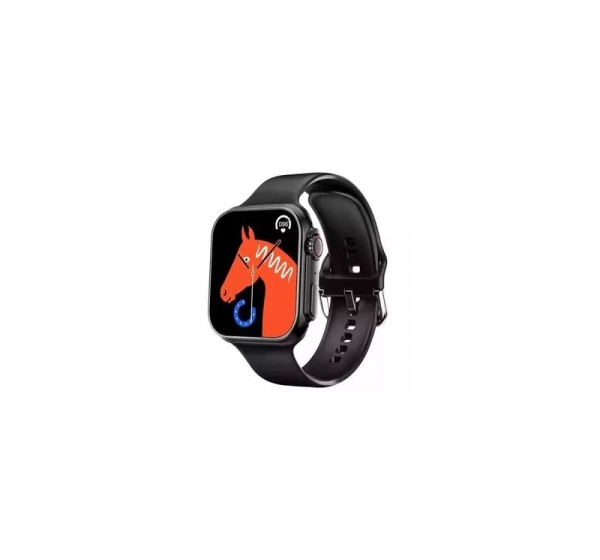 iWear WS78 Plus 2.0'' Infinite Display Alu-Ceramic Dual BT Call Smart Watch Heartrate monitor Black