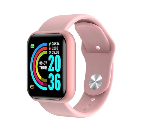 iWear M8 Smart & Fit Watch with Full Touch 1.3'' IPS Media control / HR / Blood pressure / Social Pink