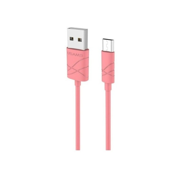 USAMS US-SJ039 U-Gee Pro PVC Universal Micro USB to USB Data & Fast 2A Charger Cable 1m Red