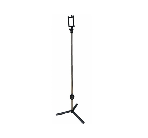 CP   K060T 2in1 Selfie Stick & Video WEB Call Table Tripod with Wireless Shutter Button expand to 60c Black