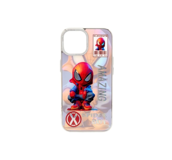 iLike Apple iPhone 15 PC Silicone Case Spider Boy